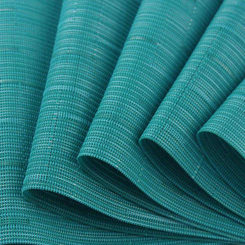 Vinyl Placemats, Washable Table Mats, Set of 4 Easy to Clean Woven Placemats for Kitchen Dining