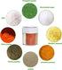 4 Pack 4 in 1 Travel Salt and Pepper Shaker, Camping Spice Container with Lid for Home Restaurant BBQ