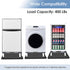 Mini Fridge Stand with Silicone Mat, Adjustable Universal Stand Base with 4 Sturdy Feet, 24''x 24'' Mini Fridge Drip Pan