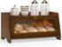 JANSNIMEN Vintage Bread Box for Kitchen Countertop, Large Bread Container Storage, Wooden