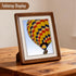 5x7 4x6 Picture Frame with Tempered Glass Walnut Solid Wood Mat for Photo, Handcrafted Natural Wood Frame with Rounded