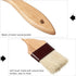 Boao 4 Pieces Pastry Brushes, Baking Basting Brush with Natural Bristle, Wooden Handle Culinary Utensils