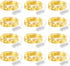 Minetom 12 Pack Fairy Lights Battery Operated String Lights - 7ft 20