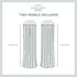 TOWN & COUNTRY LUXE Grommet 2-Pack Set, 52"x96", Talia Double Layer Indoor Curtains, Sheer and Room Darkening Blackout