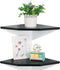 Corner Wall Shelves Set of 2, Rustic Wood Corner Floating Shelves with