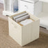 Collapsible Storage Cubes with Handles, Durable Fabric Foldable Bins for Closet Shelves, 2 Pack (10.5'' x 11'' x