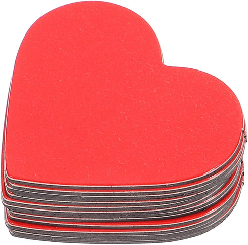 minkissy Red Heart Magnet Fridge Magnets, 40pcs Heart Shape Refrigerator Decors for Household Accessory