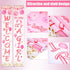 Blulu Baby Shower Decorations - 71 x 12 Inch Welcome It Is a Girl Banner Backdrop for Baby Shower Gender Reveal Party