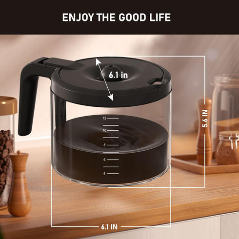 12-Cup Coffee Pot Replacement for Keurig 5000 K-Duo Essentials & Hot & Cold Brewer Models (NOT Fit K-DUO 5100)