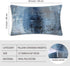 Blue and Grey Abstract Art Pillow Cover, Gallery Modern Decorative Throw Pillows Cushion Cover, Set of 2