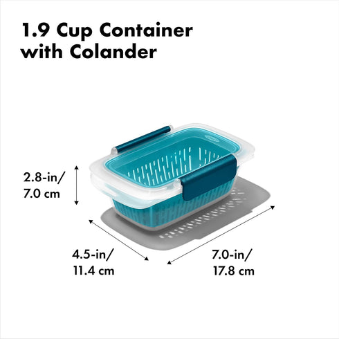 PREP AND GO CONTAINER WITH COLANDER by OXO GG