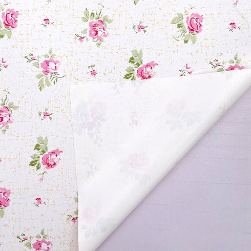 SimpleLife4U Pink Rose Furniture Protect Paper - Removable Shelf Liner for Kitchen Cabinet Dresser Drawer Covering