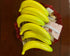 5 Piece Artificial Yellow Bananas Individual Fake Fruit Bananas Artificial Fruit Plastic Bananas Models for Home