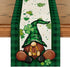 Artoid Mode Shamrock Buffalo Plaid Gnomes Table Runner, St. Patrick's Day Kitchen Decor, 13 x 72 Inch