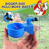 50 Packs Tanlade Chicken Waterer Chicken Feeder, Automatic Waterer Kit for Poultry Duck Goose Turkey Bunny (Blue)