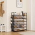6 24-30 Closet, LANTEFUL Tier Shoe Rack, Shoe Organizer Storage for Pairs Shoe and Boot, Long Shoe Shelf with Hook
