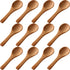 Boao 50 Pcs Small Wooden Spoons, 3.5'' L, Mini Natural Tiny Spoons for Jars, Sugar, Creamer, Honey, Kitchen Supplies