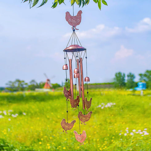 for Mom Chicken Wind Chimes for Outside,Chicken Gifts for Women/Men/Sympathy/Memorial Gifts/Birthday Festival Metal