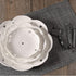 BonNoces 3-Tier Serving Tray - White Embossed Porcelain Cupcake Stand, Elegant Dessert Cake Stand for Tea Party,