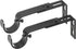 Ivilon Adjustable Brackets for Curtain Rods, Set of 2 - Black for 1 or 1 1/8 Inch Rods