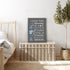 11x14 HIWX Baby Elephant Nursery Decor - I Love You In The Morning Sign Framed Canvas Painting Wall Art Decor, Elephant