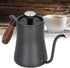 Coffee Kettle - Hand Breathe Stainless Steel Pot with Fine Mouth for 550Ml Pour Over Coffee Makers (Black)