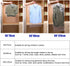 10Pcs Plastic Garment Bags for Hanging Clothes, 35 Inch Clear Dustproof Suit Storage Cover (60 x 90cm)