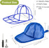 1 Pack Hat Washer Cage for Baseball Caps, Foldable Hat Cleaner for Washing Machine & Dishwasher, Blue