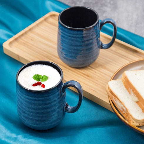 Set 4, 15 Set HASENSE Coffee Mugs of Ounce Porcelain Mug with Handle for Morning Coffee Tea and Cocoa, Ceramic Coffee