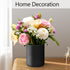 Matte Black Utensil Holder for Kitchen Counter, Ceramic Crock for Cooking Utensils, Easy to Clean, 4.5×6.4 In