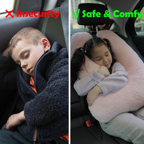 Atablyn Children Travel Pillow Car Pillow Removable U-Shaped Pillow for Adults to Support Head and Body in The Back