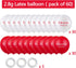 60 Pieces Grand Opening Balloons, 12 Inch Double Side Celebrate Business Latex Balloons with 3 White Ribbons