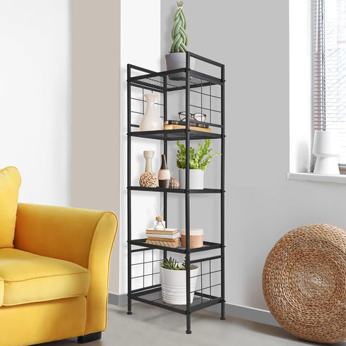 GIOTORENT 5-Wire Standing Storage Shelves, Metal Shelving Unit Pantry Rack for Laundry Kitchen Bathroom Organizer