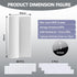 20" 90" 8 48Pcs x Cut to Size Air Filter Material, MERV Triple Air Vent Filters, HVAC Furnace Filters Kit Vent Filter