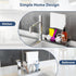 KABUM 304 4 Countertop 304 Stainless Steel Sponge Holder with Towel Rack for Kitchen Sink, Sink Caddy with Non-Slip