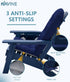 NAVINE Adirondack Chair Cushion, Thickened High Back Patio Cushions with Ties and Non-Slip Bottom, Water-Resistant