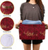 senya Valentine's Day Large Storage Basket, Foldable with Handles, Romantic Rose Fabric Organizer Bag