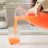 INSETLAN 1 Set 4- 4 Liter Ribbed Glass Carafe with Lid, of Juice Carafe for Mimosa Bar, Brunch,Parties, Beverage