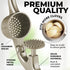 Set Zulay Kitchen Large Premium Garlic Press - Bigger Bowl for Bigger Garlic - Rust Proof Garlic Mincer Tool