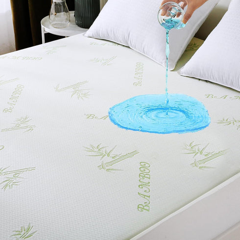 Full Size Mattress Protector, 100% Waterproof Cooling and Breathable Mattress Cover, Deep Pocket 8"-21"