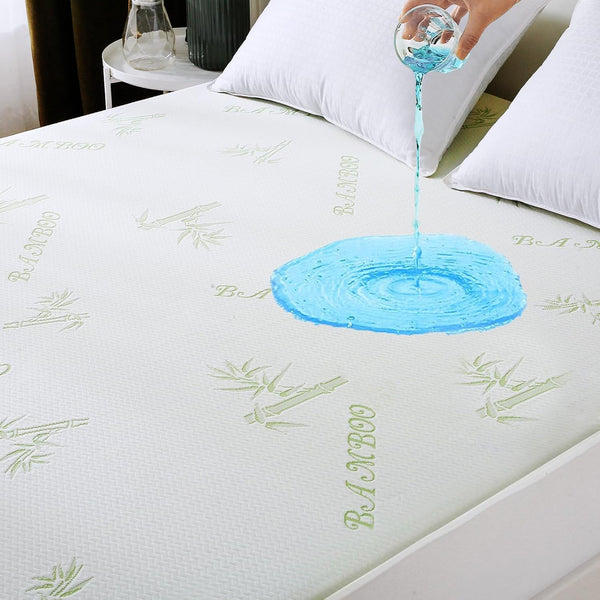 Twin Mattress Protector Waterproof - Cooling and Breathable Mattress Pad Cover, Deep Pocket 8"-21" for Twin Size Bed