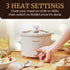 Elite Gourmet MST-250XW Electric Slow Cooker, Adjustable Temp, Ceramic Pot, Dishwasher Safe Glass Lid & Crock
