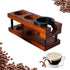 Upgraded Wooden Espresso Tamp Station - 51-58mm Espresso Accessories, Durable Multi-Function Tamping Station