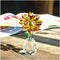 Qf QFkris Crystal Sunflower Figurine, Table Crystal Flower Collectible Ornament, Souvenir Gift