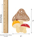 Set 12 Big Dot of Happiness Wild Mushrooms - Shaped Fill-In Invitations - Red Toadstool Party Invitation Cards