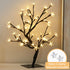 PEIDUO 17.5 Inch Lighted Cherry Blossom Tree, 48 Warm White Lights for Christmas Indoor Home Decor, Tabletop Night Light