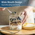 22oz 16 oz (4PCS) Overnight Oats Containers with Lids, & Glass Jars with Airtight Lids, Wide Mouth Overnight Oats Jar