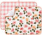 FRESHMINT Printed Dish Drying Mats for Kitchen Counter - 2 Pack Absorbent Reversible Drying Pads, Extra Large 18"x24"