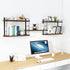 50W 17H) MXCSE Wall Shelves, Wall Mounted Bookshelves, DIY Floating Shelves for Wall, Wood Hanging Book Shelves