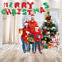 MERRY CHRISTMAS Balloons, Xmas Aluminum Foil Balloons for Christmas Anniversary Party Supplies, 16 Inch - Red & Green